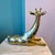 Vintage Large Brass Giraffe Statue For Sale In New York - Image 6 of 9