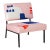 Babylone Pink O2 Armchair by Babel Brune For Sale