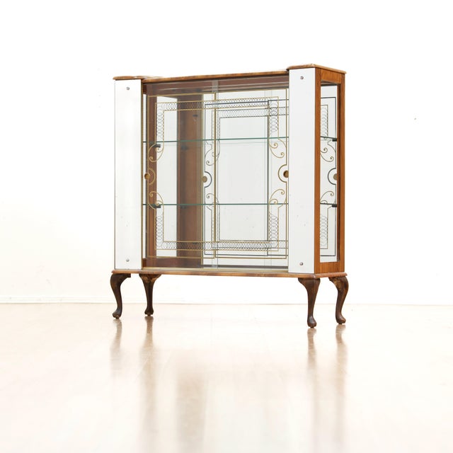 Vintage 1950s Atomic Curio Display Cabinet For Sale In Los Angeles - Image 6 of 8