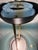 One large pendant lamp from the 1980s. Light source: halogen tube. Glass, gold-plated and lacquered metal. Good used...