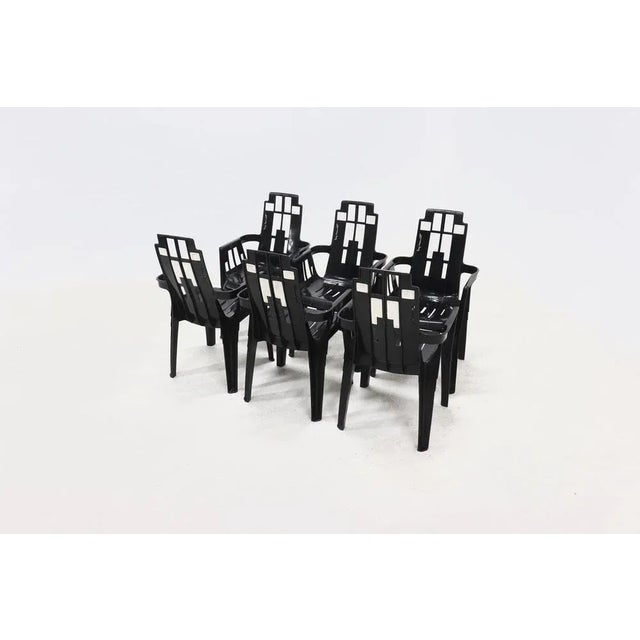 Boston Chairs by Pierre Paulin for Henry Massonnet, France, 1980s, Set of 6 For Sale - Image 6 of 12