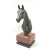 Mid-Century Modern Vintage Equestrian Horse Bookends on Teak Bases-a Pair For Sale - Image 3 of 8