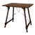 19th Spanish Side Table With Cared Turned Legs and Iron Stretcher For Sale