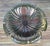 Vintage Walker Foundry Hollywood Regency Style Aluminum Gold Decorated Dogwood Table with Glass For Sale In Charlotte - Image 6 of 11