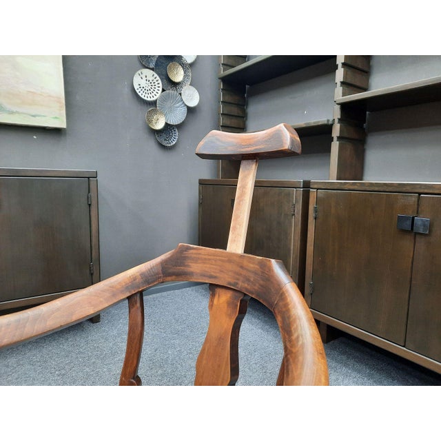 Antique Barbers Chair with Adjustable Headrest, 1900s For Sale - Image 11 of 18