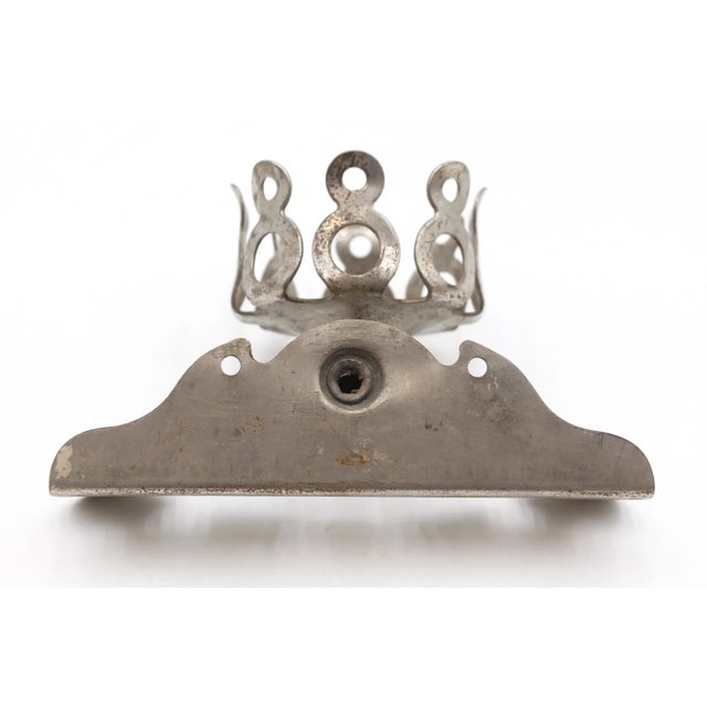 Antique Brasscrafters Bathroom Nickel Cup & Toothbrush Holder For Sale - Image 10 of 10
