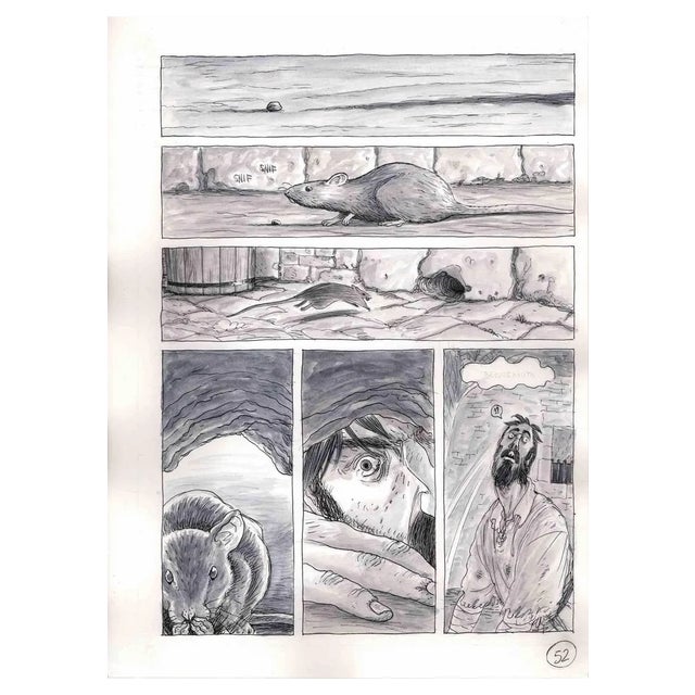 Vincenzo Bizzarri, Mouse in a Trap, Illustration, 2015 For Sale