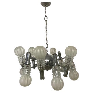 Italian Space Age Chandelier, 1970s For Sale