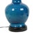 Large Italian Round Blue Ceramic Lamp, 1970s For Sale - Image 3 of 14