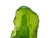 6.5" Lime Green Frosted Crystal Glass Bodhisattva Guanyin Figure For Sale - Image 9 of 11