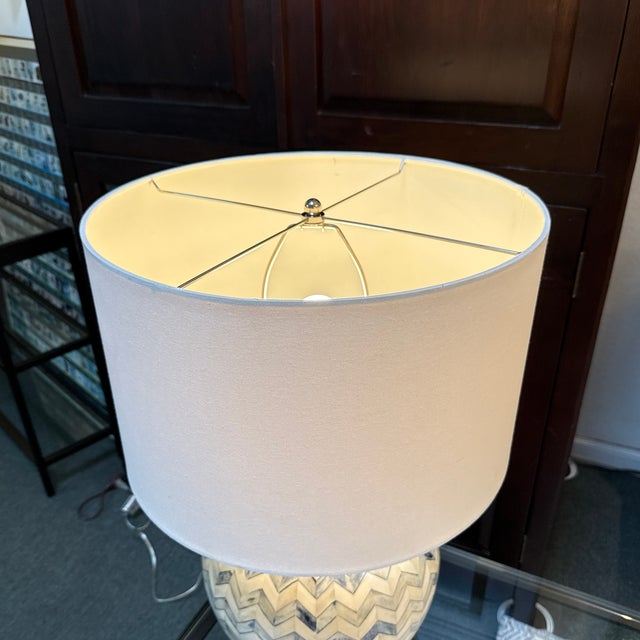 Serena & Lily Westerly Bone Inlay Table Lamp, Navy For Sale In San Francisco - Image 6 of 11