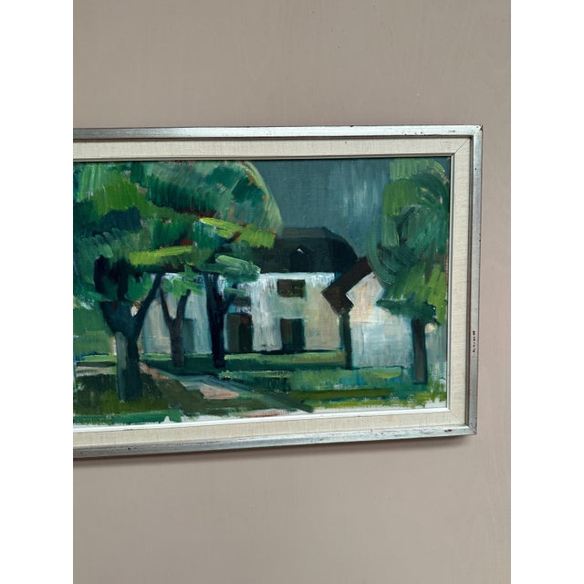 Mid-Century Modern Harry Wichmann, The White House, 1950s, Oil on Canvas, Framed For Sale - Image 3 of 18