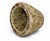 18th Century Granite Stone Bowl Olive Green Mortar Planter 5 Lb For Sale - Image 9 of 11