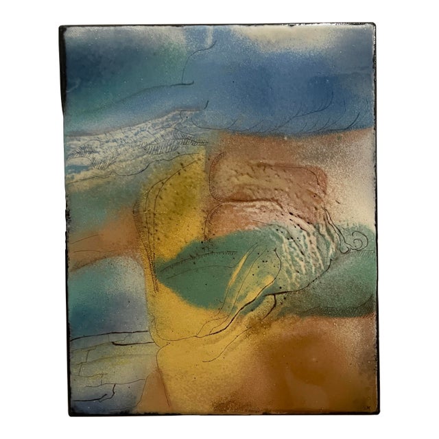 Steve Krauss Abstract Enamel Painting For Sale