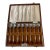 1950s Art Deco Abercrombie & Fitch Silverplated Cocktail Muddler Spoons - Set of 8 with box For Sale