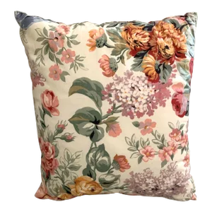 Vintage Decorative Pillow Custom Made With Retired Ralph Lauren Allison Floral Fabric