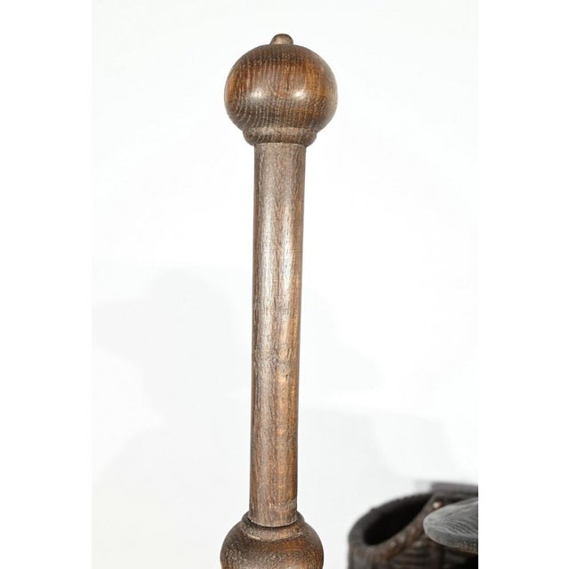 Saint James, 18th Century, Large Polychrome Oak Carving For Sale - Image 11 of 18