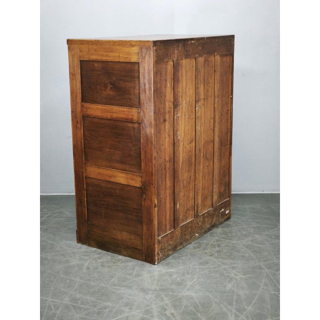 Czech Oak Filing Cabinet from Baťa Factory, Zlín, 1930s For Sale - Image 4 of 18