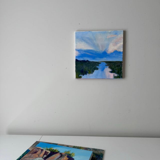 Traditional Coastal Marsh Painting For Sale - Image 3 of 7