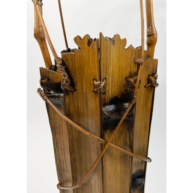 Vintage Handled Bamboo Umbrella Stand Chairish