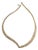 MCM Italian Sterling Silver Textured Chevron Chain Necklace For Sale