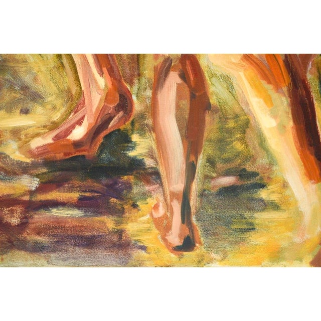 Josephine Tang, Nudes, 1970, Large Oil on Canvas For Sale - Image 6 of 9