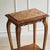 Brown Louis XV Style Wood Side Table with Marble Top and Shelf For Sale - Image 8 of 9