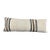 Turkish Hemp Pillow Cushion Natural Beige Black Cushion Cover 14"x40" For Sale