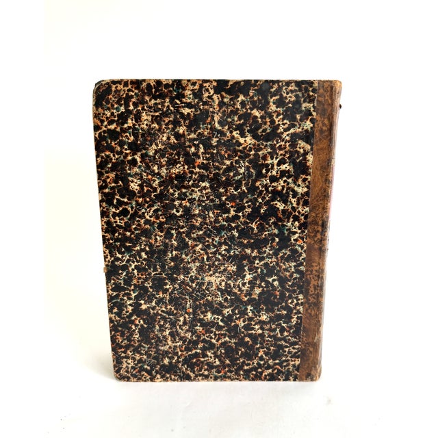 1895 Dutch Leather Bound Reference Book Oversized For Sale - Image 4 of 6