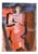 Dzemma Skulme, Lady in Red, 21st Century, Watercolor For Sale