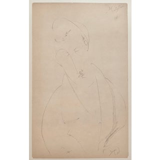 A. Modigliani, Uomo con i Baffi / Man with a Mustache, Lithograph For Sale
