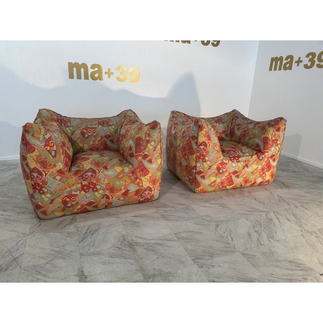 Green Pair of 2 "Le Bambole" Armchair Designed by Mario Bellini for C&b, 1972 For Sale - Image 8 of 9