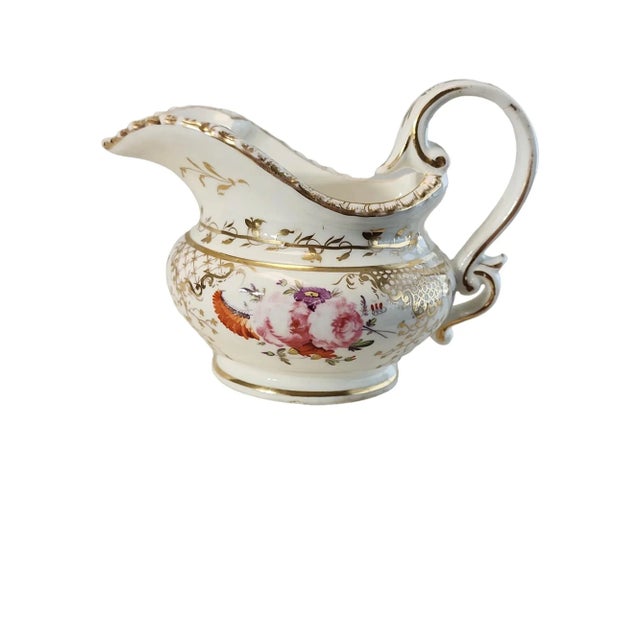 English Circa 1833 Samuel Alcock Creamer Jug For Sale - Image 3 of 6