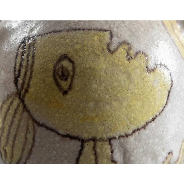 Mid 20th Century Italian Glazed Stoneware Pitcher by Guido Gambone For Sale - Image 5 of 11