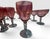 Vintage Mid-Century Cranberry Pink and Clear Art Glass Stemware Lot of 20 For Sale - Image 11 of 15