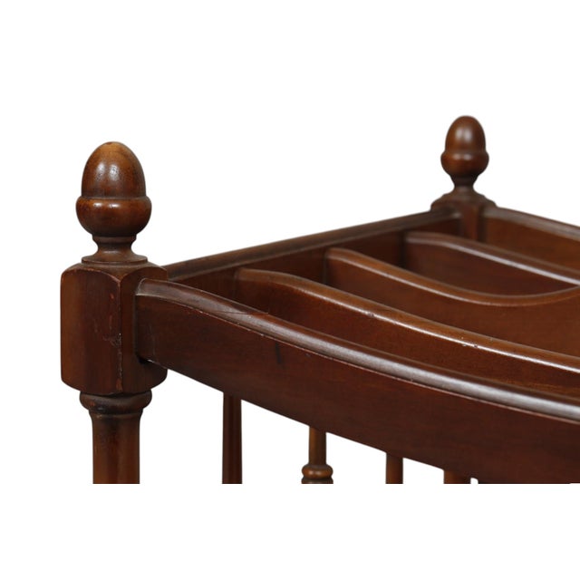 Colonial Style Mahogany Canterbury For Sale In Tampa - Image 6 of 10
