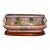 19th Century French Hand-Painted Faience Jardinière With Zinc Liner on Wood Base For Sale
