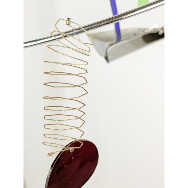 Postmodern Glass and Chrome Pated Metal Melissa Pendant Light by Toni Cordero for Artemide, 1990s For Sale - Image 3 of 18