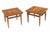 Mid-Century Modern Set 3 Three American Burl Walnut Square End Side Occasional Tables Stands MINT! For Sale - Image 3 of 10