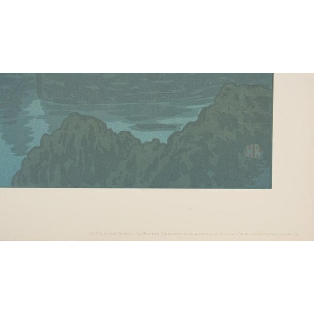 Blue Henri Riviere, The Magic of the Hours, Lithograph For Sale - Image 8 of 9