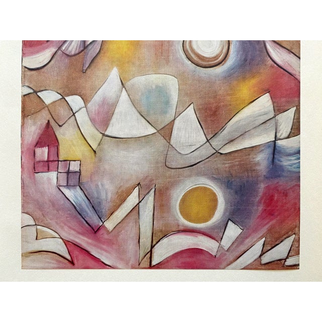 Mid-Century Modern Paul Klee Vintage 1955 First Edition Modernist Lithograph Print " Arctic Thaw " 1920 For Sale - Image 3 of 10