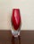 Seguso Vintage Murano Seguso Goede Faceted Red Vase For Sale - Image 4 of 5
