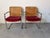 A striking pair of Harvey Probber style Chromcraft dining armchairs showcasing iconic Mid Century Modern design. Featuring...