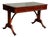 Regency Style Desk with Green Leather Top For Sale