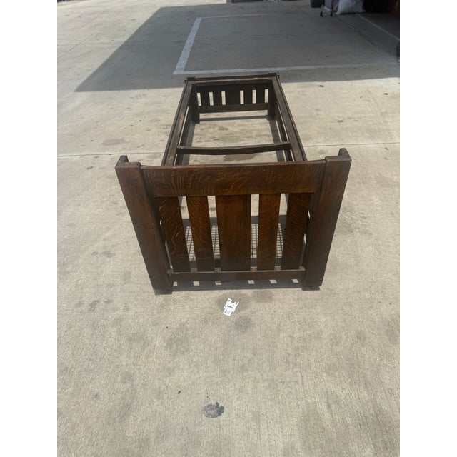 Early L & Jg Stickley Mission Oak Fainting Couch For Sale - Image 18 of 18