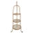 Mid 20th Century Mid-Century Italian Gold Tole Rope 3-Tier Conservatory Etagere For Sale - Image 5 of 6