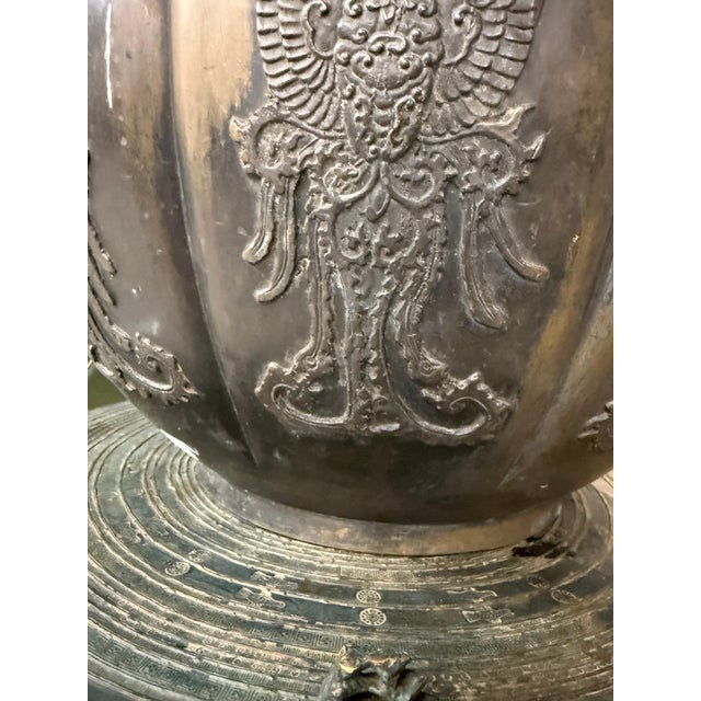 Early 20th Century Asian Bronze Temple Vessel For Sale - Image 11 of 17