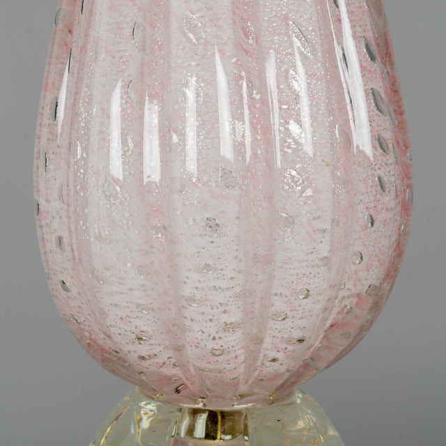 1950s Mid-Century Modern Murano Glass Lamp by Barovier & Toso, Italy For Sale - Image 10 of 13
