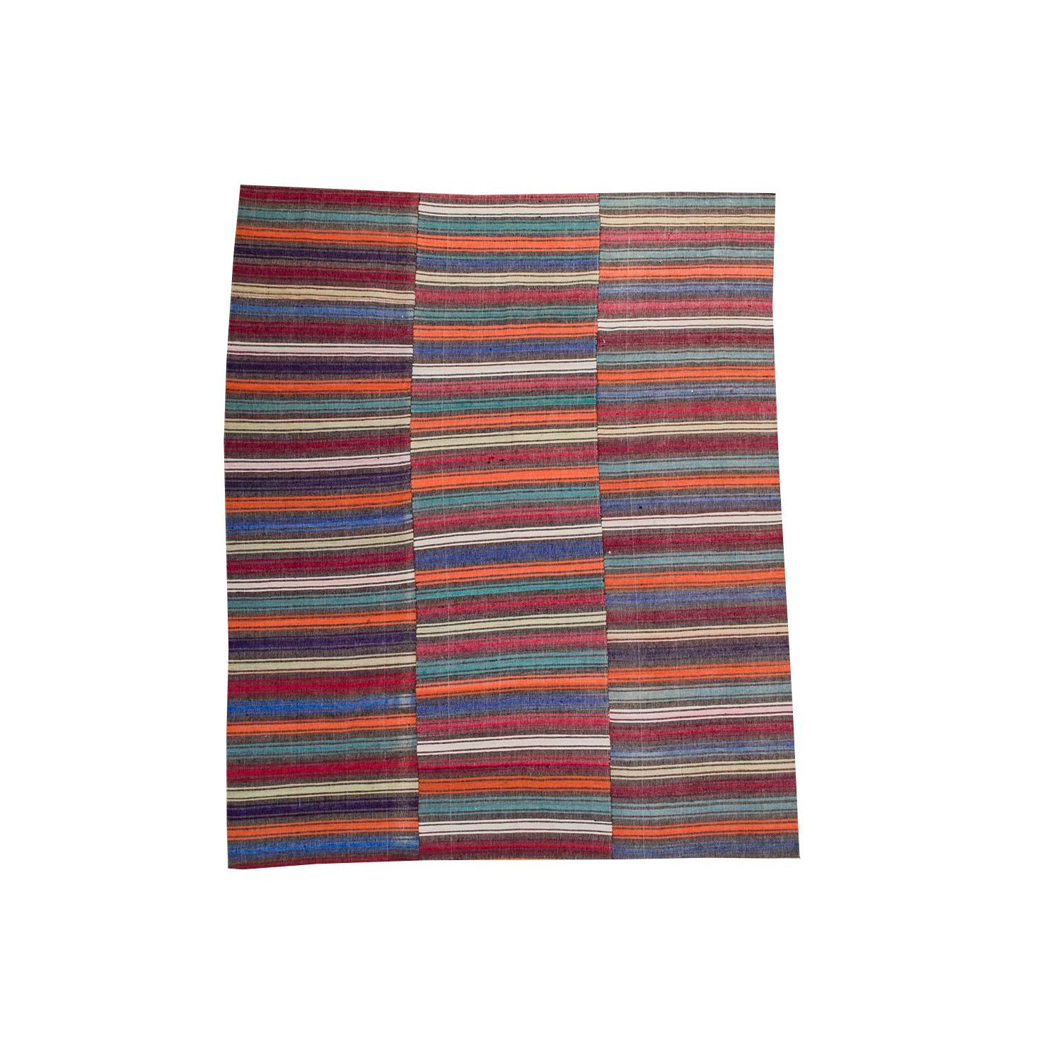 Vintage Turkish Flatweave Rug 6′8″ × 8′5″ Chairish