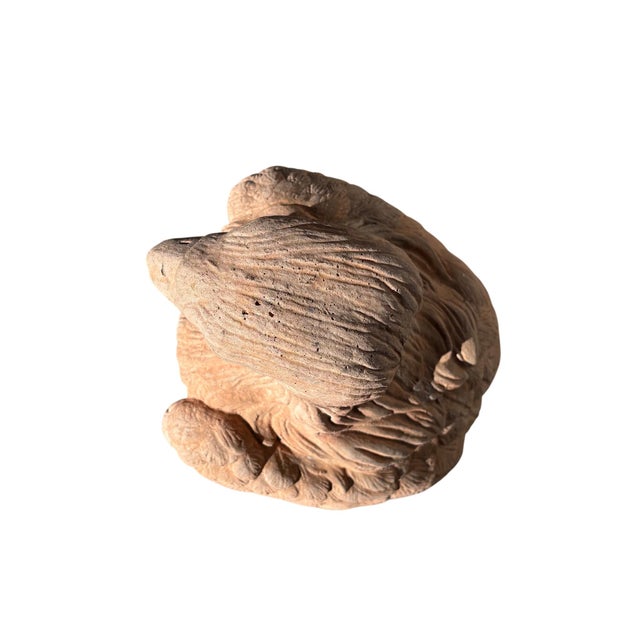 Large Terracotta Perched Eagle Garden Statue 30" Tall For Sale - Image 11 of 11